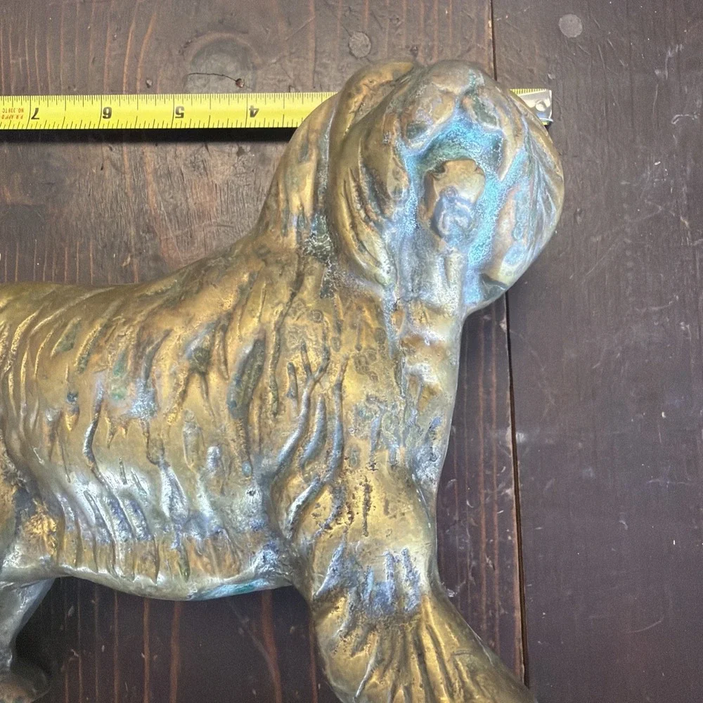 Brass Dog Statue